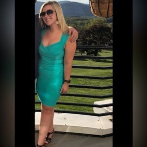 Size Large Green Fashion Nova Bandage Dress